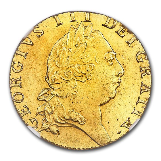1793 Great Britain Gold Guinea George III MS-63 NGC 1793 Great Britain Gold Guinea George III MS-63 NGC
